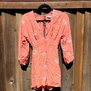 Billabong Coral V-Neck Dress